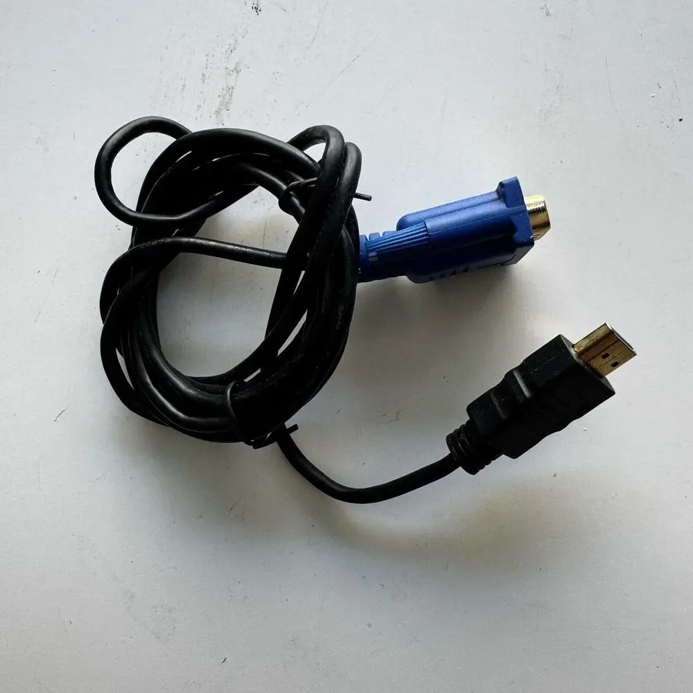 HDMI to VGA Video Converter Adapter Cable – Supports 1080P for PC/DVD
